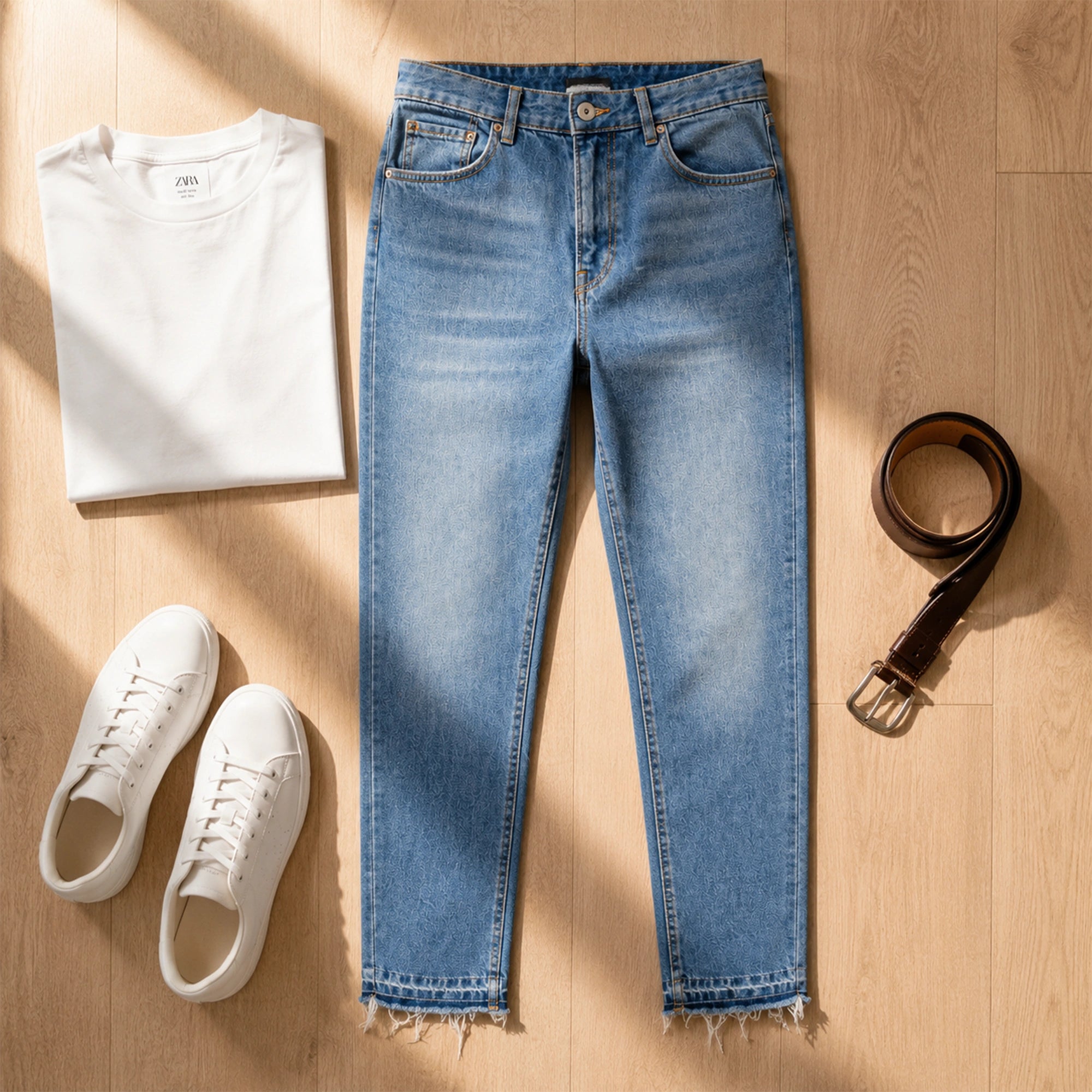 FRAY Tapered Jeans