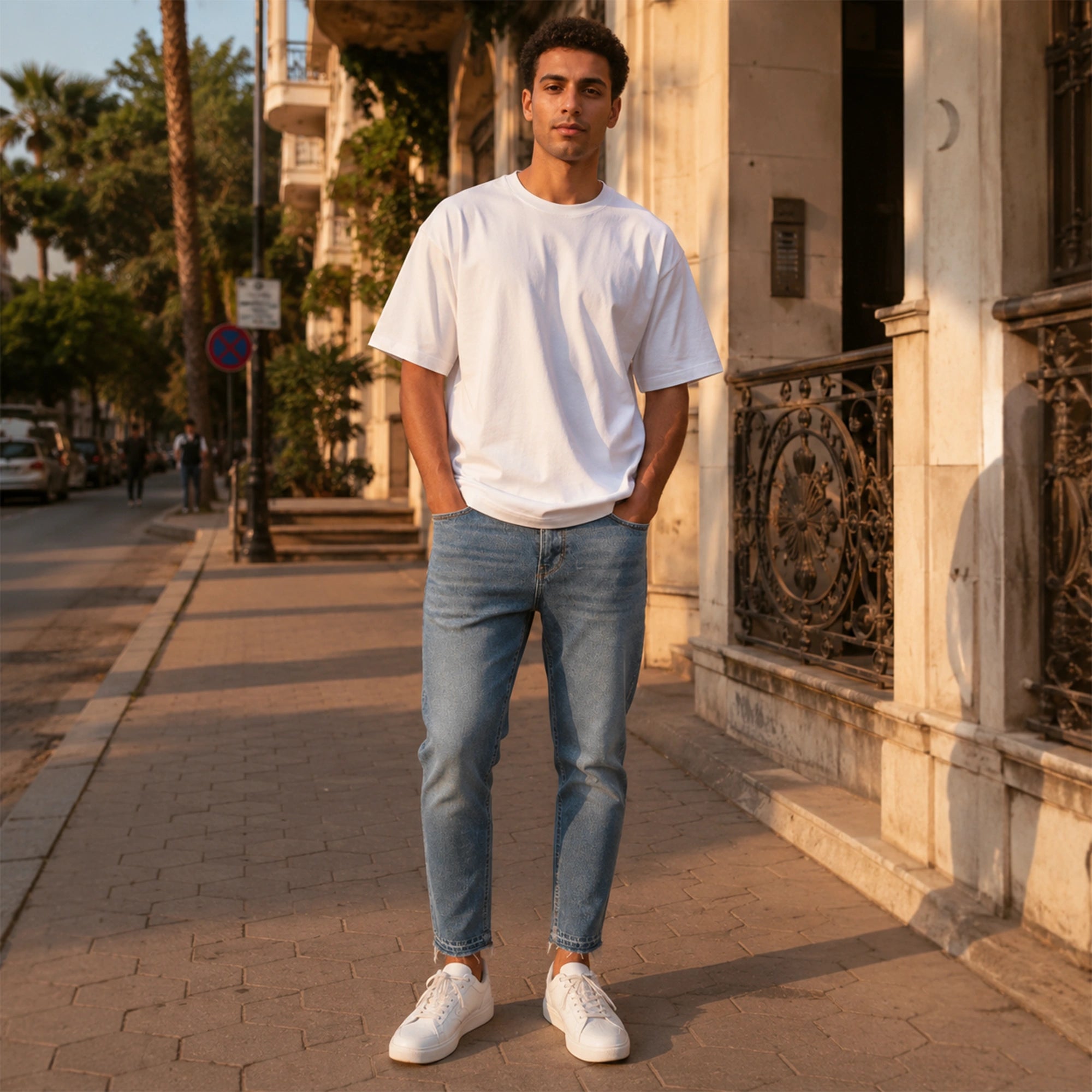 FRAY Tapered Jeans
