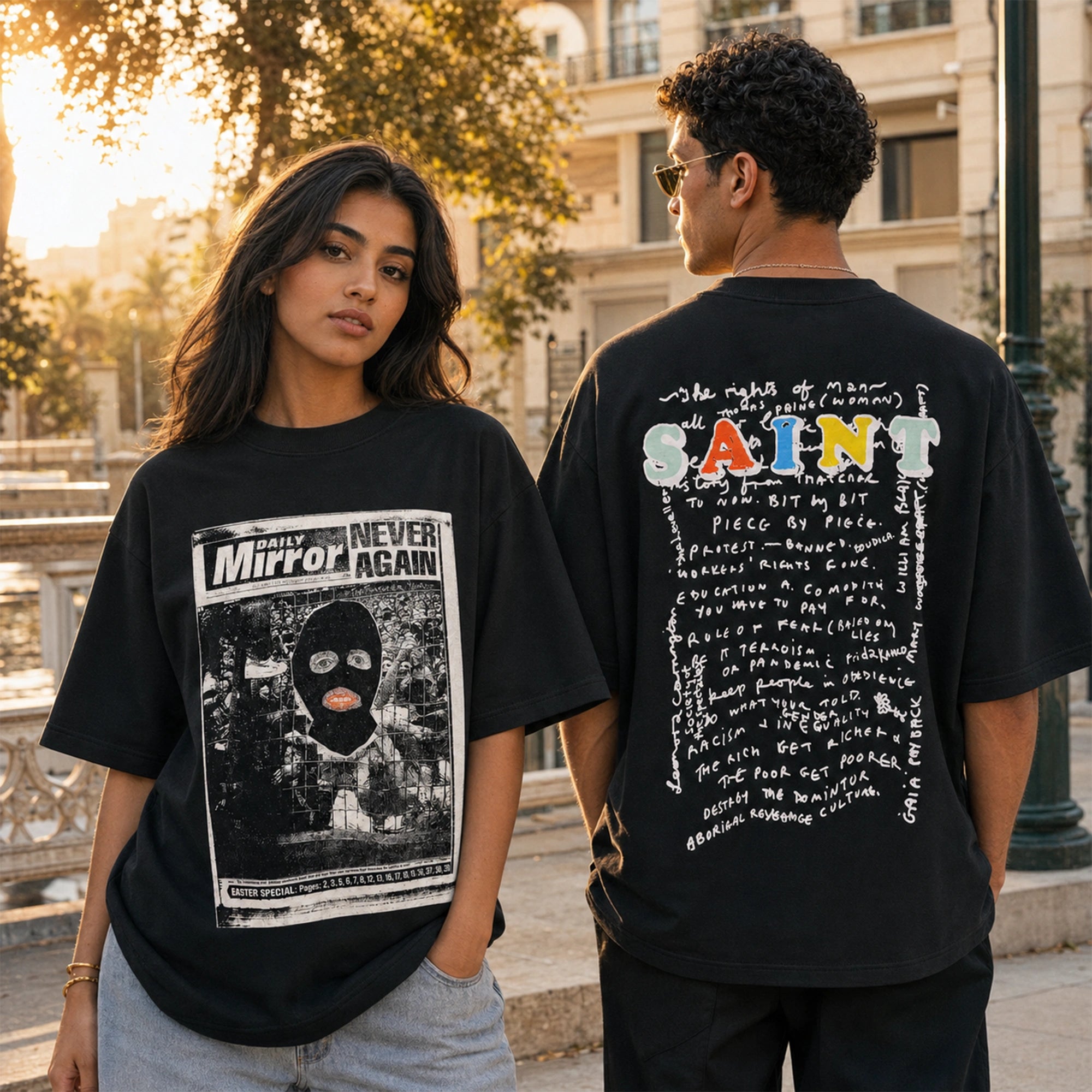 Newspaper Graphic Tee