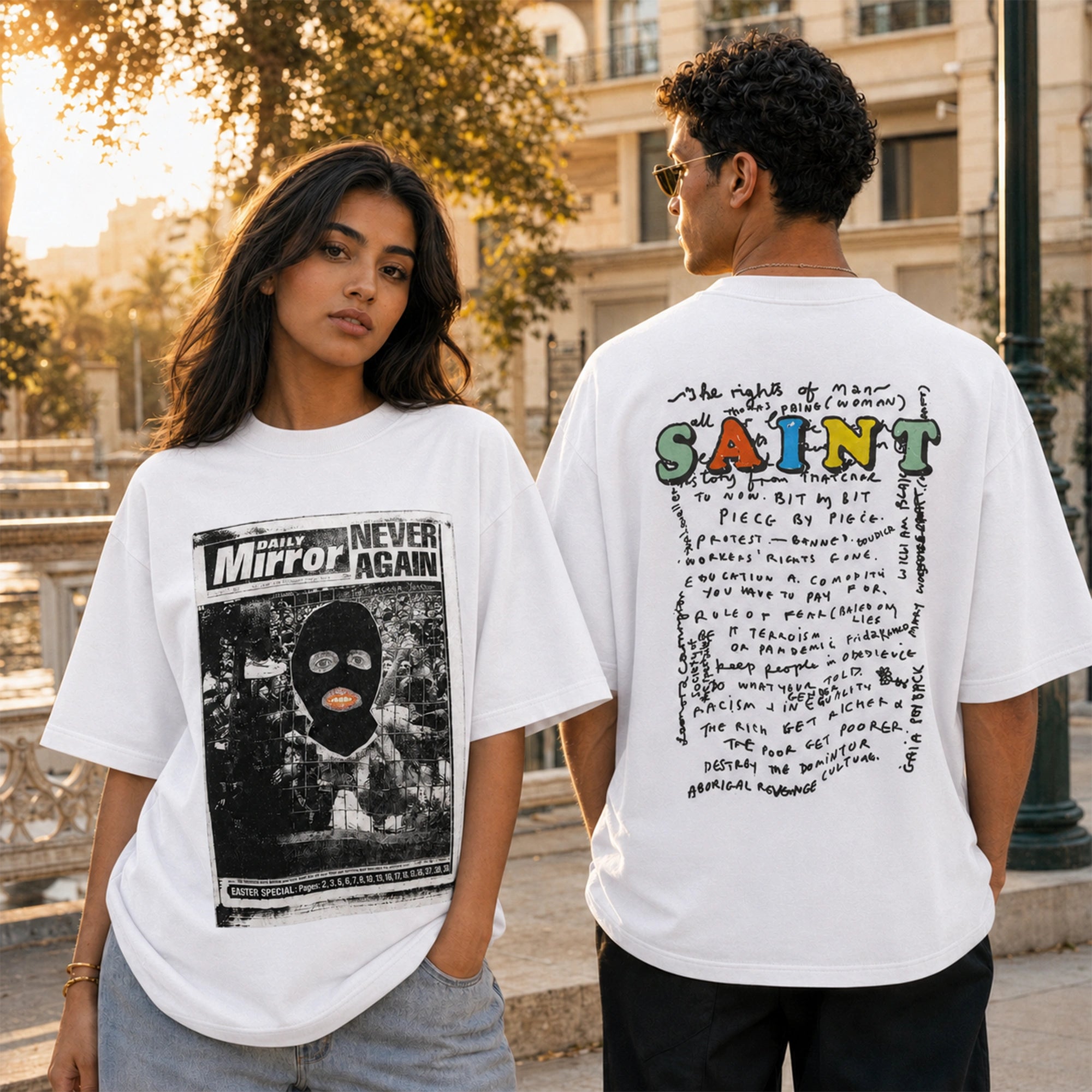 Newspaper Graphic Tee