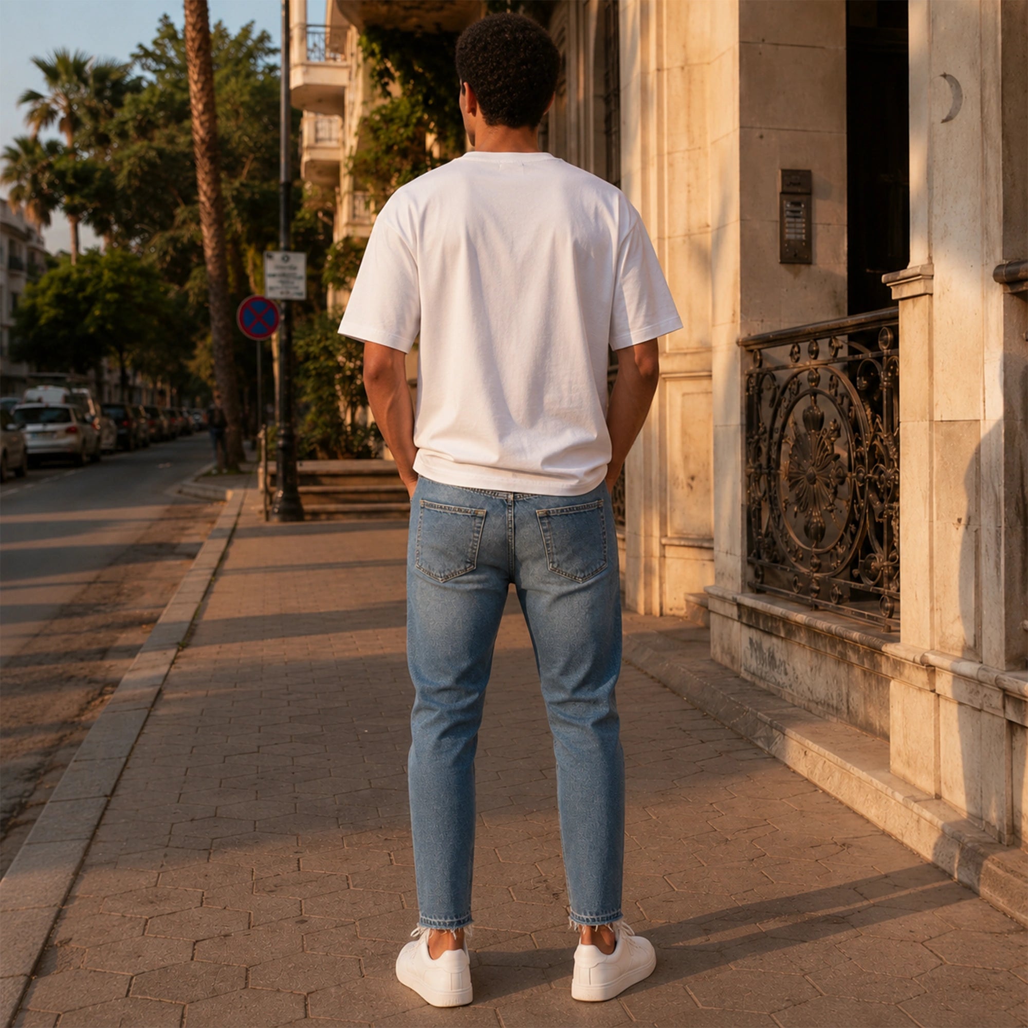 FRAY Tapered Jeans