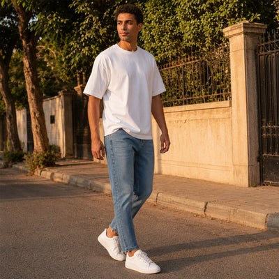 FRAY Tapered Jeans