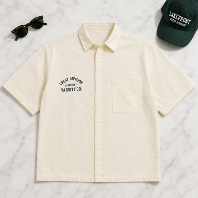 VARSITY Butter Linen Shirt